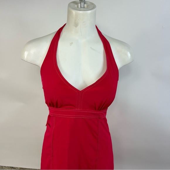ATHLETA Athletic Pink Padded Chest Go Everywhere Halter Dress Size 0 R - Picture 3 of 13